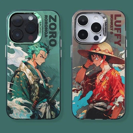 IPHONE 15 PRO MAX LUFFY ONE PIECE METALIC ANIME COVER