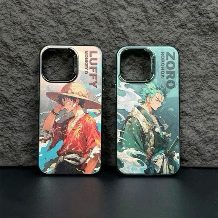 IPHONE 15 PRO MAX LUFFY ONE PIECE METALIC ANIME COVER